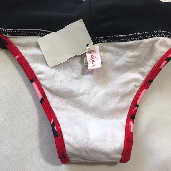 NWT Le Doux Bikini Bottoms hearts, sz M - Picture 8 of 8